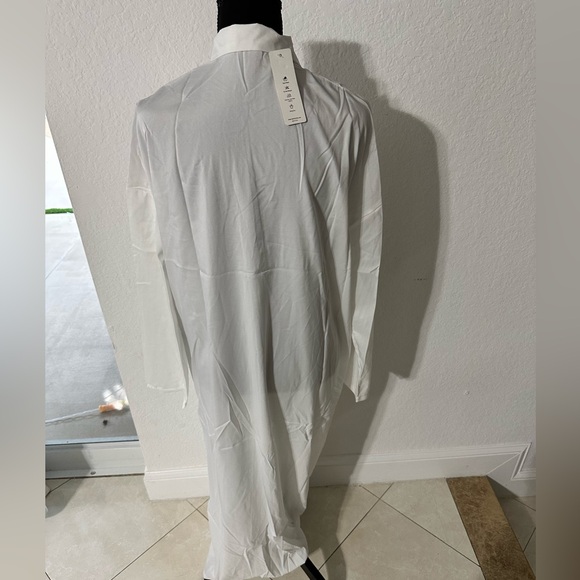 OC order plus Elegant White Long Sleeve Dress shirt dress size XXL plus size - Picture 3 of 9